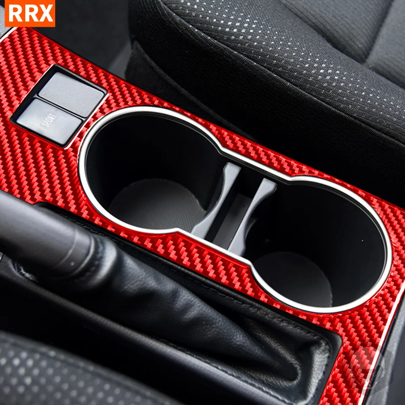 

For Toyota Corolla 2014 2015 2016 2017 2018 Carbon Fiber Sticker Water Cup Holder Panel Cover Trim Interior Styling Accessories