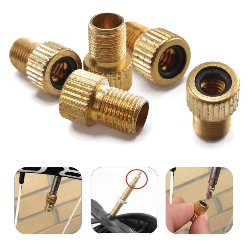 

5Pcs Mountain Road Bike Wheel Tire Transfer Valve Adapter Presta To Schrader Cinverter Bicycle Punp Tube Cycle Accessories TSLM1