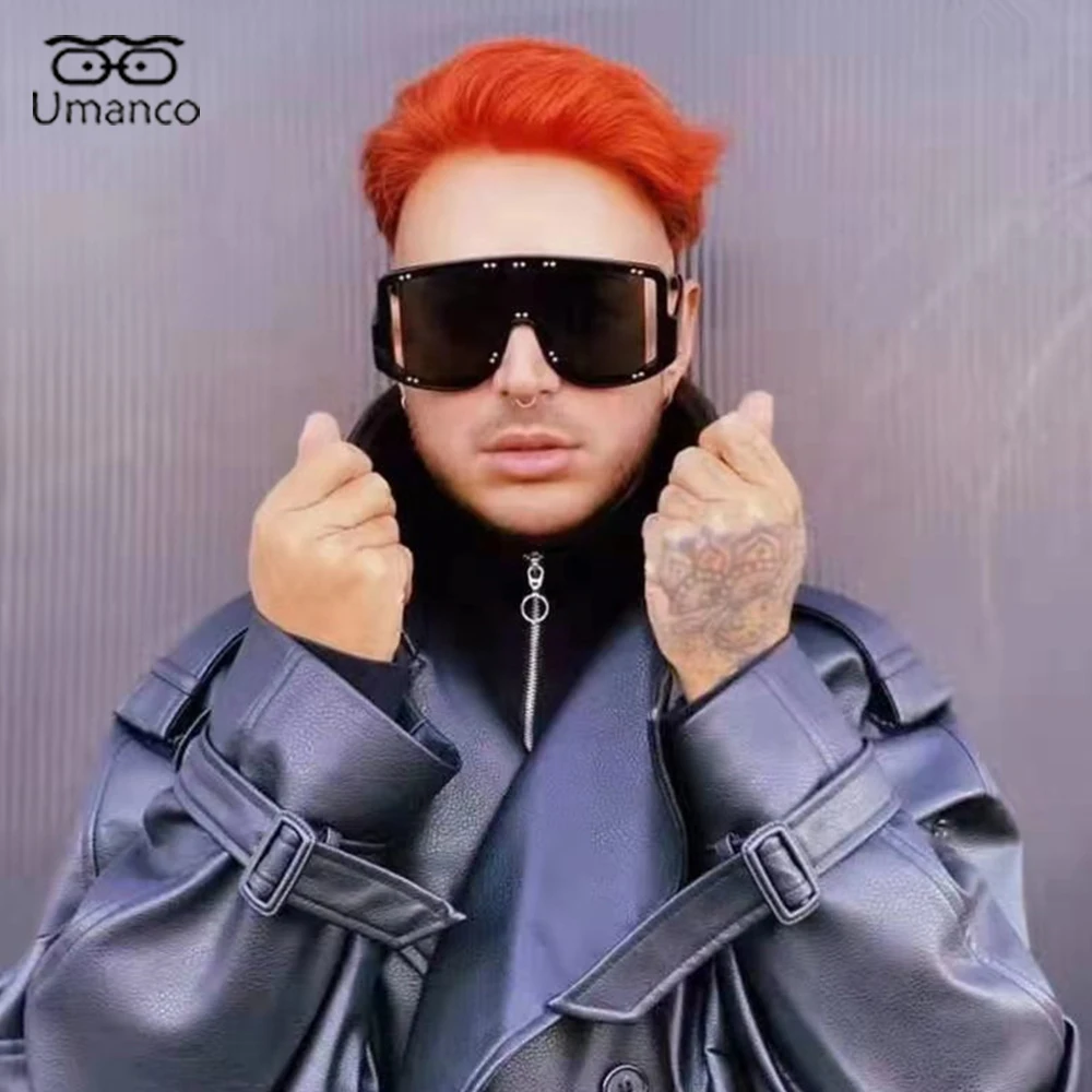 

Oversized Square Sunglasses for Women Men PC Frame Conjointly Gradient AC Lens Male Female Goggles Outdoor Driving Travel UV400