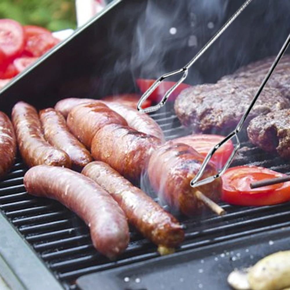 Kitchen Tongs Stainless Steel Bbq Food Cooking Scissors Buffet Pliers Barbecue | Дом и сад