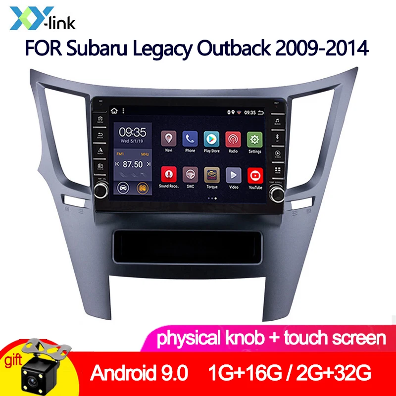 Автомагнитола с gps навигацией 9 дюймов Android 0 для Subaru Legacy Outback 2009 2014 мультимедийный