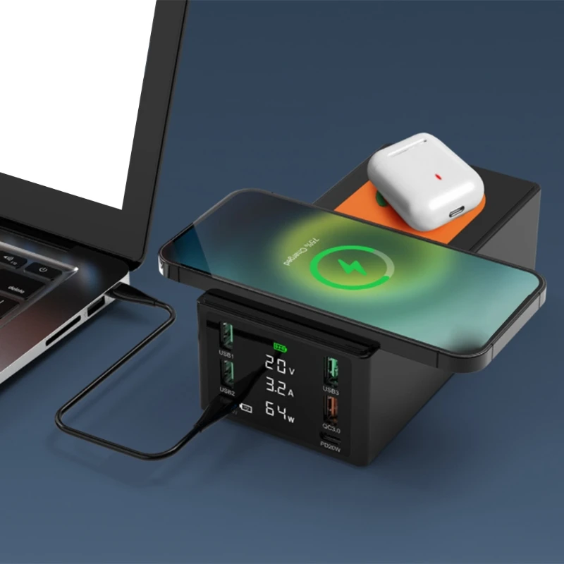 

Зарядное устройство KX4A с нескользящей подставкой, 20/65 Вт, QC3.0