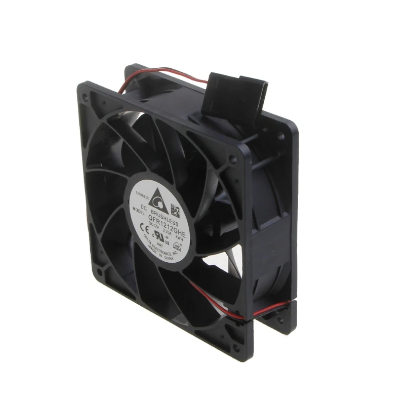 QFR1212GHE 12cm 120mm fan 12V 2.7A 2 Lines 2Pin Wire Connector High Speed Server Computer Chassis Power Cooling Fan Dropship - купить по