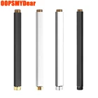 Удлинитель для ванной комнаты 40 см, труба для душа, квадратный стержень для смесителя для душа, черная, белая, хромированная, Золотая