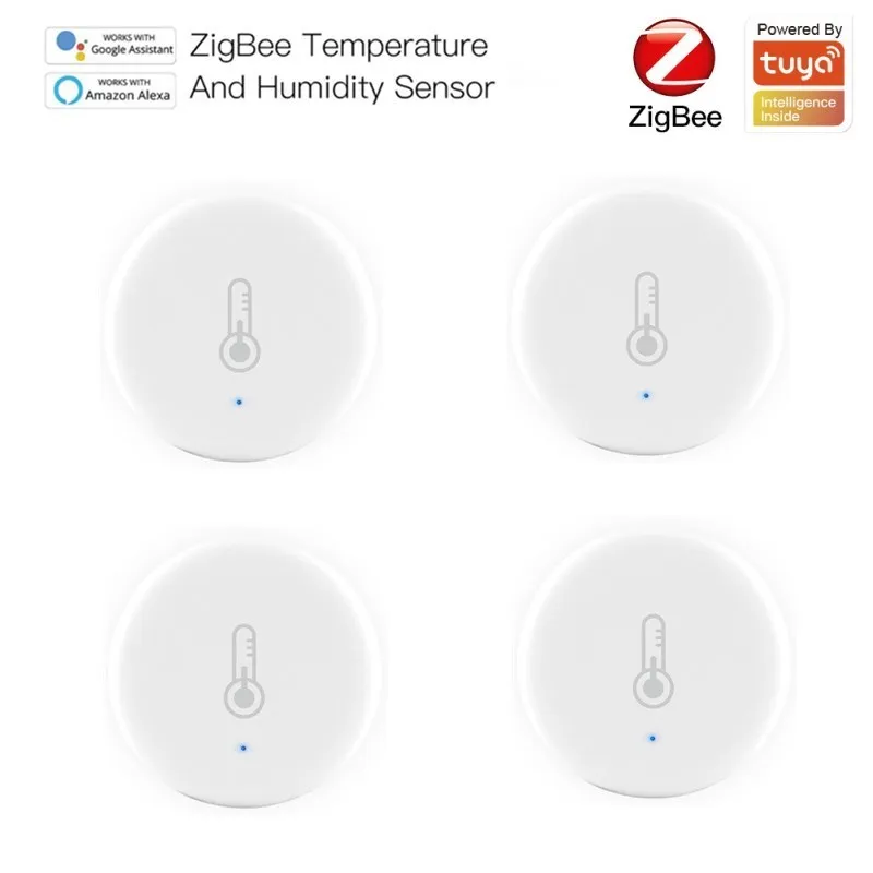 

Tuya ZigBee Smart Temperature Sensor Air Pressure Humidity Environment Sensor Battery Powered Smart Control Smart Life