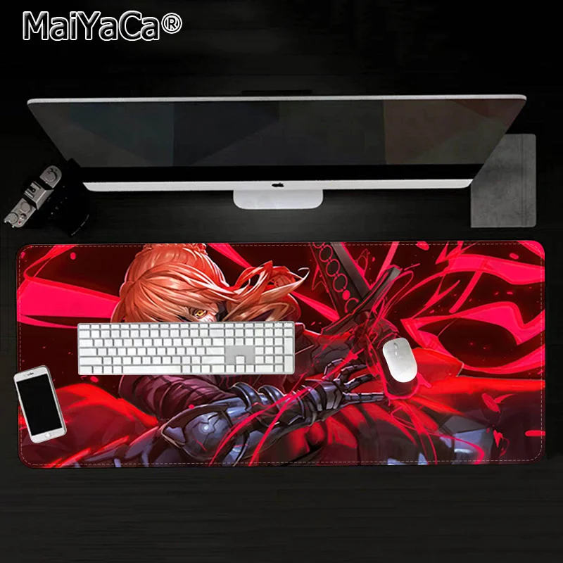 

MaiYaCa Fate Saber Hot Mouse Pad Super Creative INS Tide Large Game Size for Game Keyboard Pad for Gamer