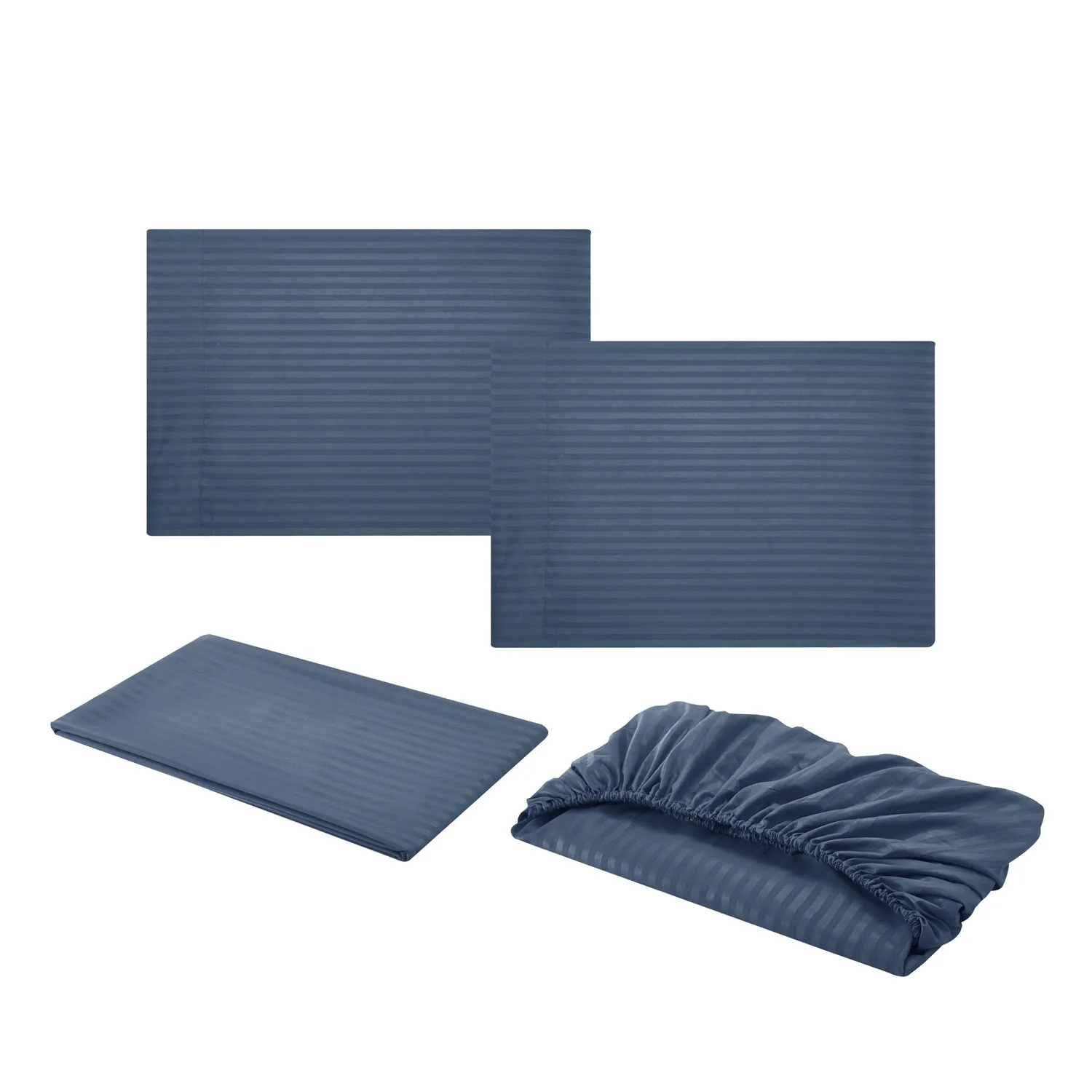 

Bed Sheet Set Stripe Pattern Bedding Set Cover Bedspread Flat Sheet Fitted Sheets And Pillowcase 4Pcs Bedsheet Sets