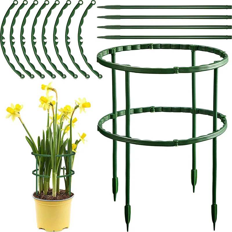 

Flower Stand Multi-layer Adjustable Stacking Green Flower Stand Anti-fall Splicing Frame Plant Support Frame Drop Shipping