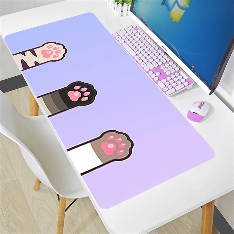 Pink Cute Cat Paw Mouse Pad Gamer tapis souris Desk Mat PC Computer Sexy Anime Mousepad Keyboard kawaii gaming Accessories LOL