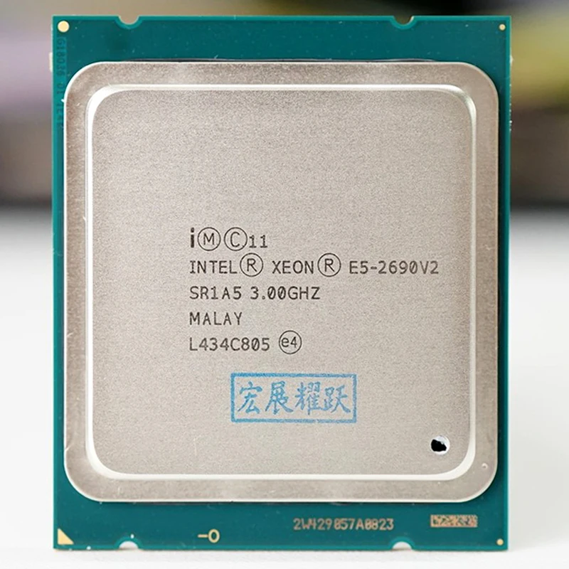 Процессор Intel Xeon E5 2690 V2 ЦП 3 0G LGA2011 десять ядер серверный процессор e5 2690V2