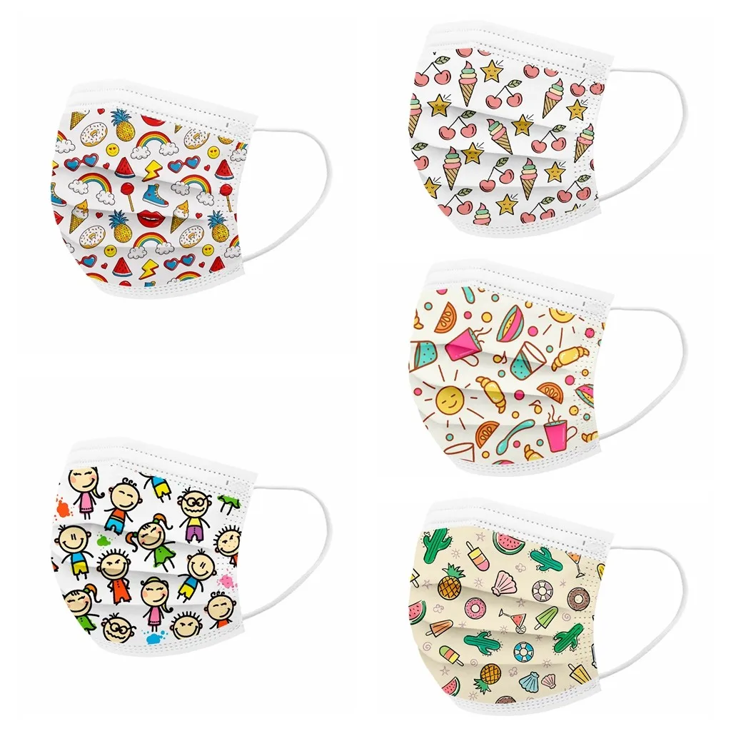 50 шт. одноразовая Защитная Маска для лица производственных предприятий 3 Слои Ply