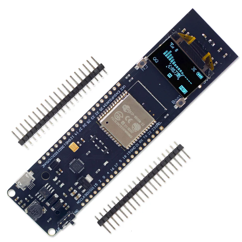 0,96 дюймовый oled-дисплей 18650 литиевая батарея WiFi Bluetooth щит ESP32 ESP-32 ESP8266 CP2102 модуль макетной платы