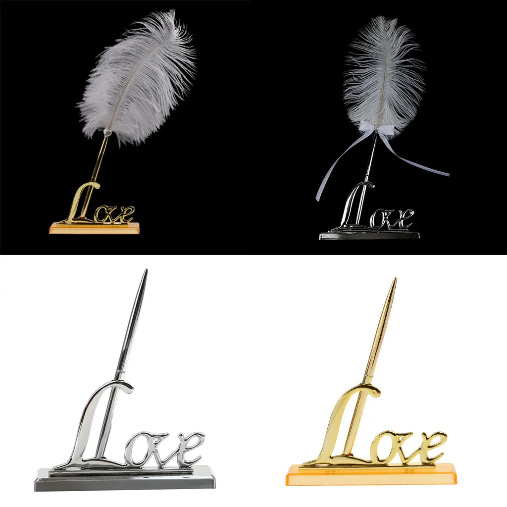 Пластиковый уникальный дизайн элегантная ручка с держателем для свадьбы