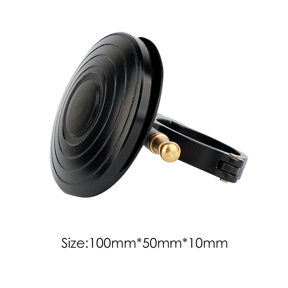 

Aluminum Alloy Bicycle Horn Outdoor Bicycle Handlebar Mini Safety Bell Crisp Sound Ring Black Cycling Equipment 60x55x55mm