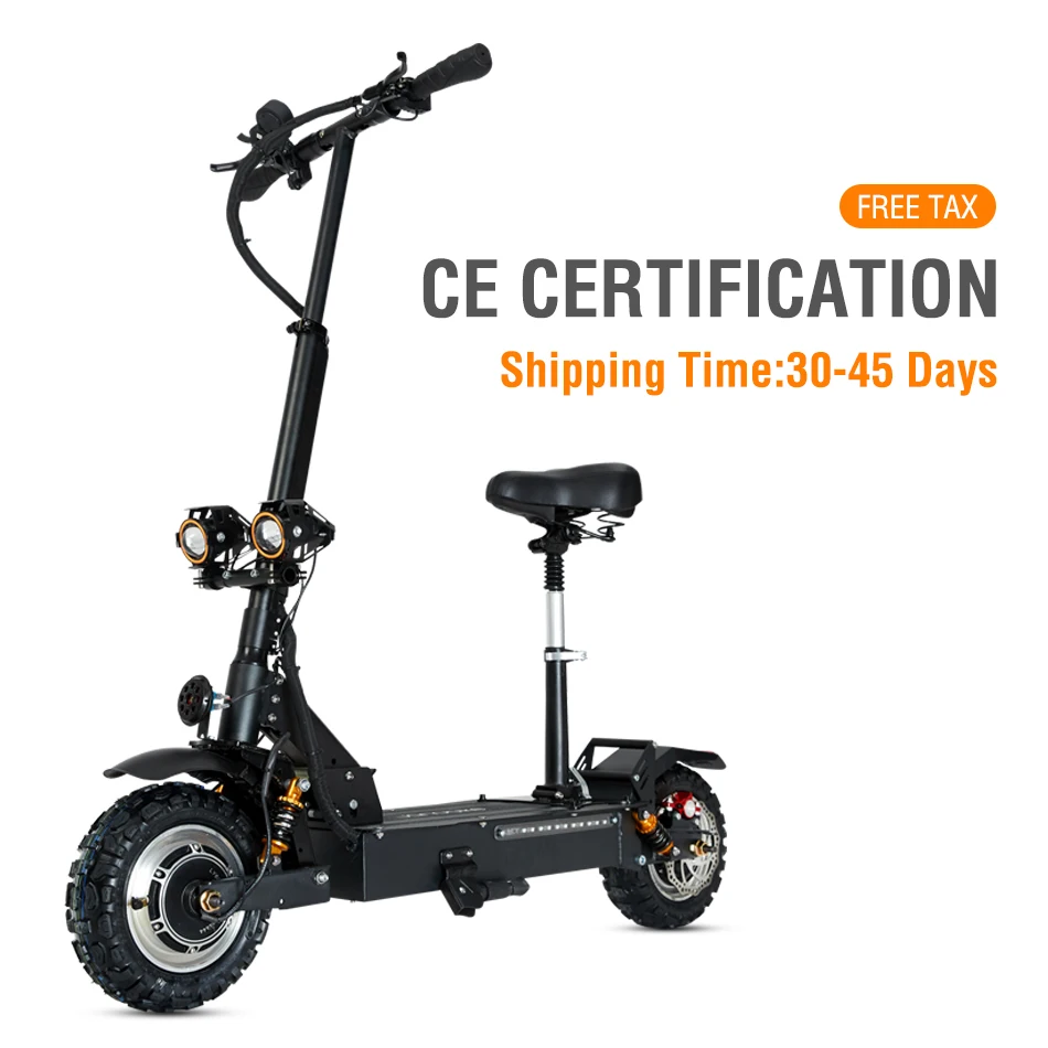 

Janobike CE Electric Scooter Free Tax E-scooter 85km/h Scooter Folding 3200W Dual Motor elektric scooter Speed limit certificate
