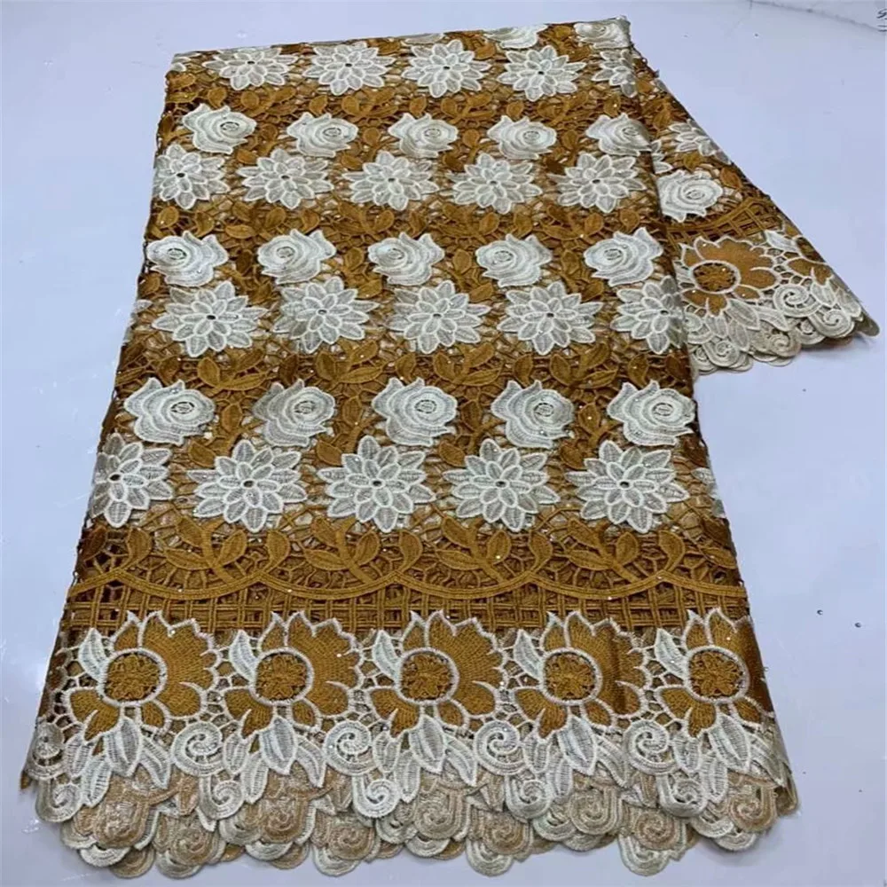 

Лидер продаж в африканском стиле кружево 2021 высокое качество в нигерийском стиле камни кружевной ткани Африканский гипюр кружево ткань с к...