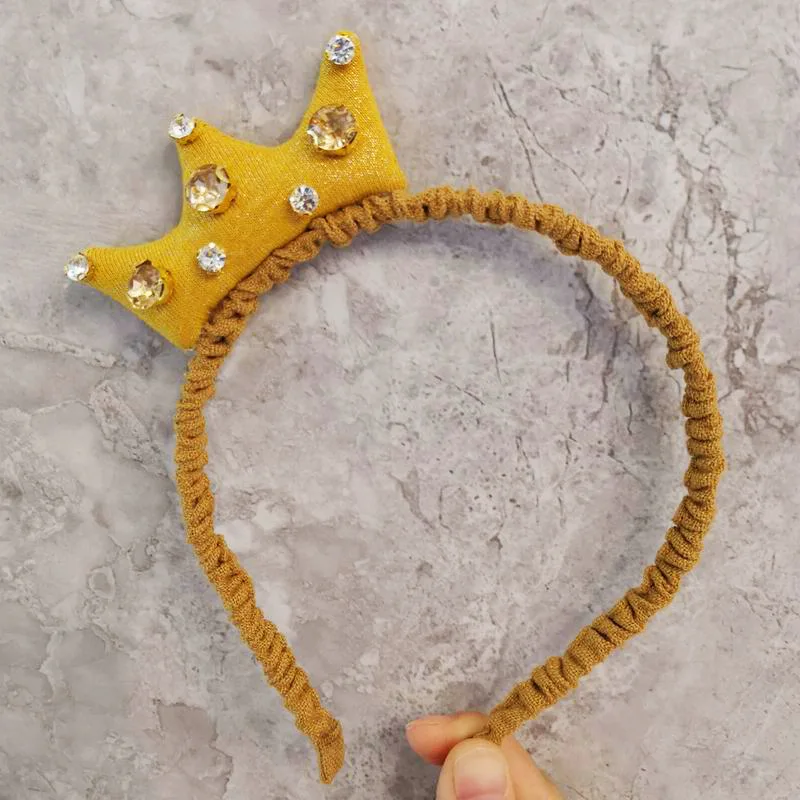 Корейская детская серия Высококачественная Корона Стразы тканевые