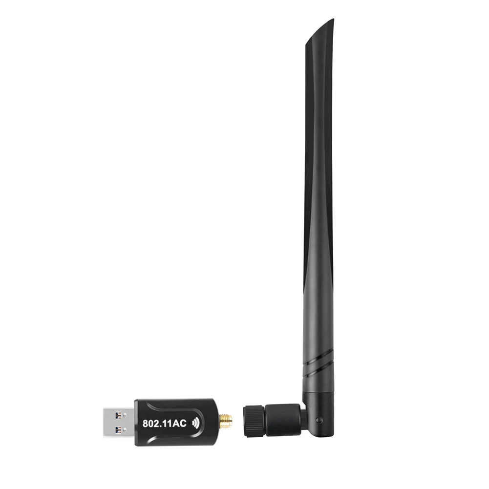 

USB Wifi адаптер 1200 Мбит/с 2,4 ГГц 5,8 ГГц Wi-Fi приемник Беспроводной сетевая карта с интерфейсом USB 3,0 интерфейсная антенна адаптер