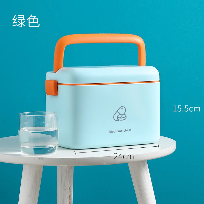 Пластиковый ящик для хранения лекарств складной органайзер большой емкости