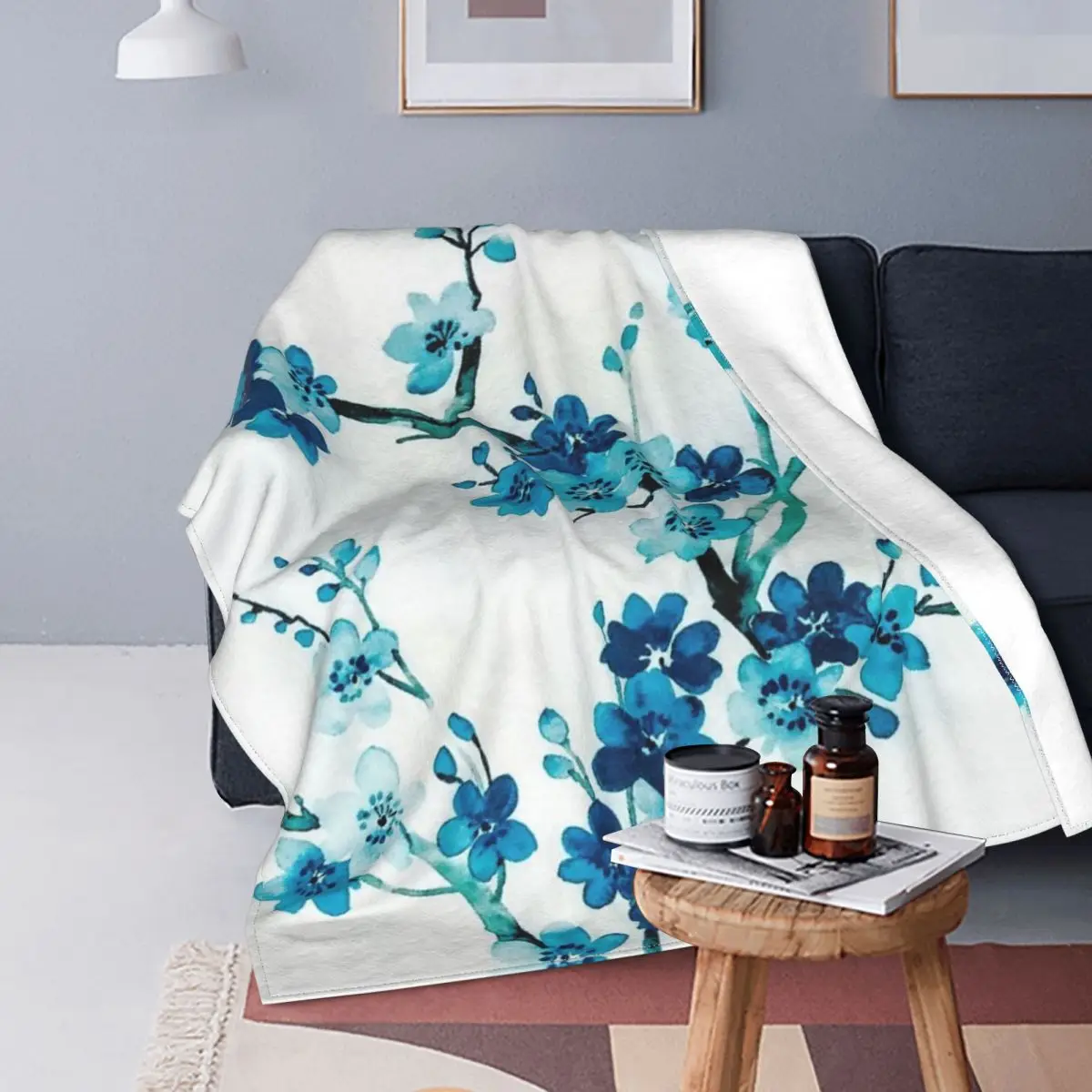 

Manta с цветочным принтом, colcha a cuadros para cama, sofha, manta Kawaii, manta ponderada