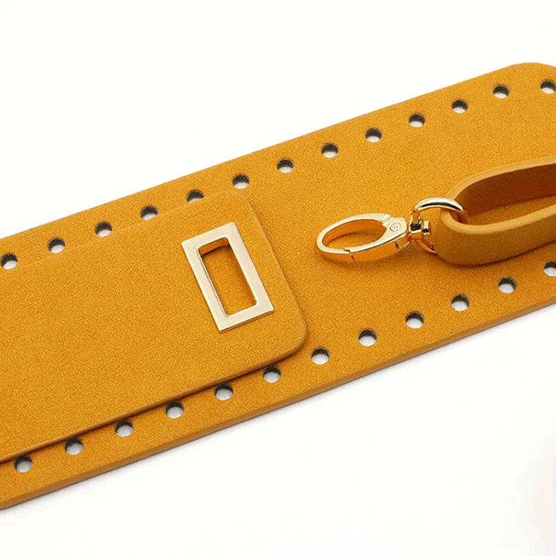 

7PCS Set Shoulder Strap Handmade Handbag Bag Set Leather Bag Bottoms Cover With Hardware Accessories For DIY Handbag