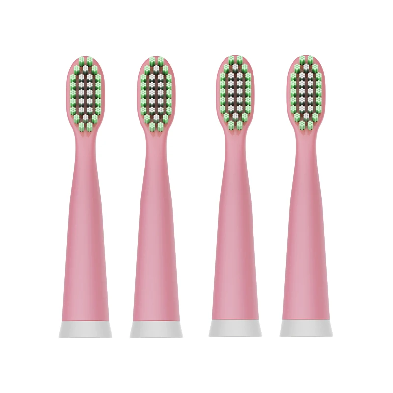 pink 4 pieces Langtian 4 шт. 2 шт. головка звуковой зубной щетки DUPONT сменные головки для электрической зубной щетки подходит для Langtian Z02 Z03 Z06 Z08 Z09 Z18 - Цвет: pink 4 pieces