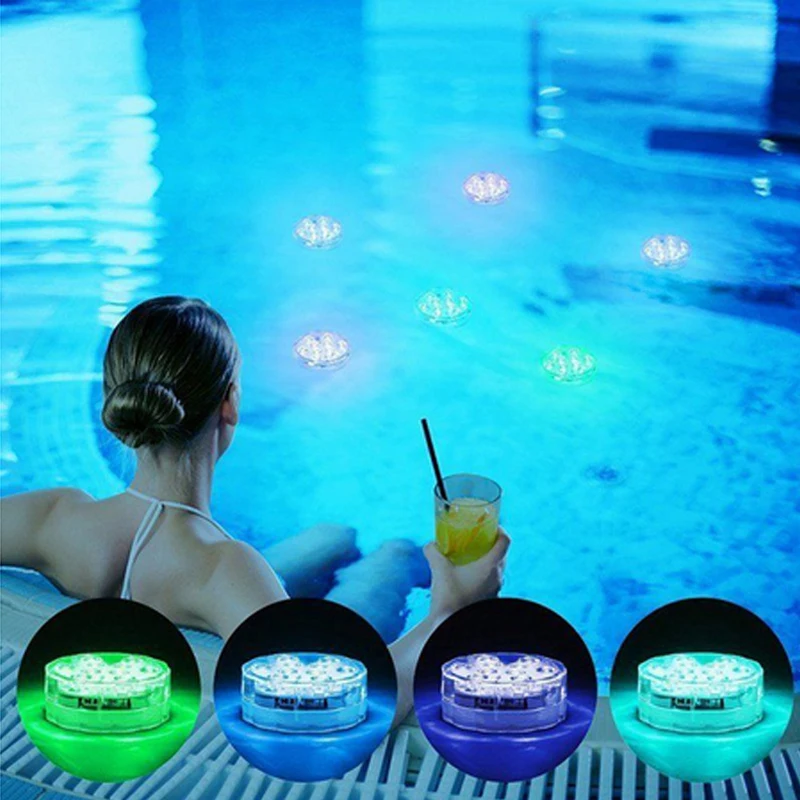 13 LED Submersible Light IP68 Remote Underwater Lamp Outdoor Garden Swimming Pool Accessories Decor Night Lights Aquarium Pond | Освещение