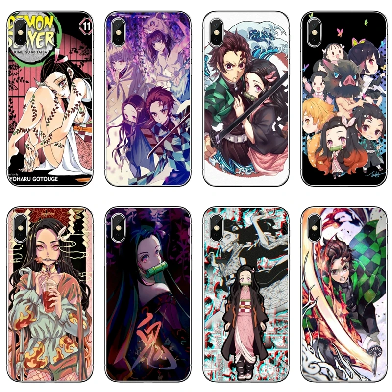 Чехол Kamado Nezuko Kimetsu No Yaiba для Samsung Galaxy Note 10 9 8 5 4 S10E S10 Lite S9 S8 S7 S6 Edge Plus S5 S4 Mini - купить по