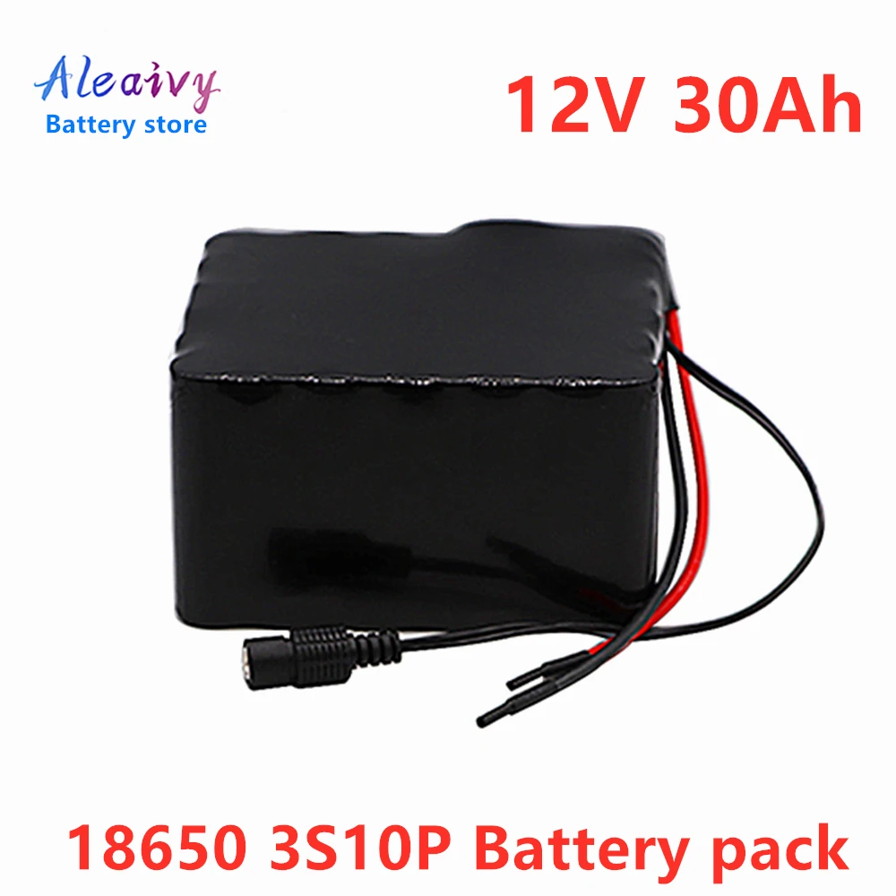 Jual Aleaivy 12V 30Ah 3S10P 11.1V 12.6V Lithium Battery Pack Untuk Inverter Lampu Xenon Lampu Jalan PJU Tenaga Surya Jalan-jalan Mobil Dll + Charger