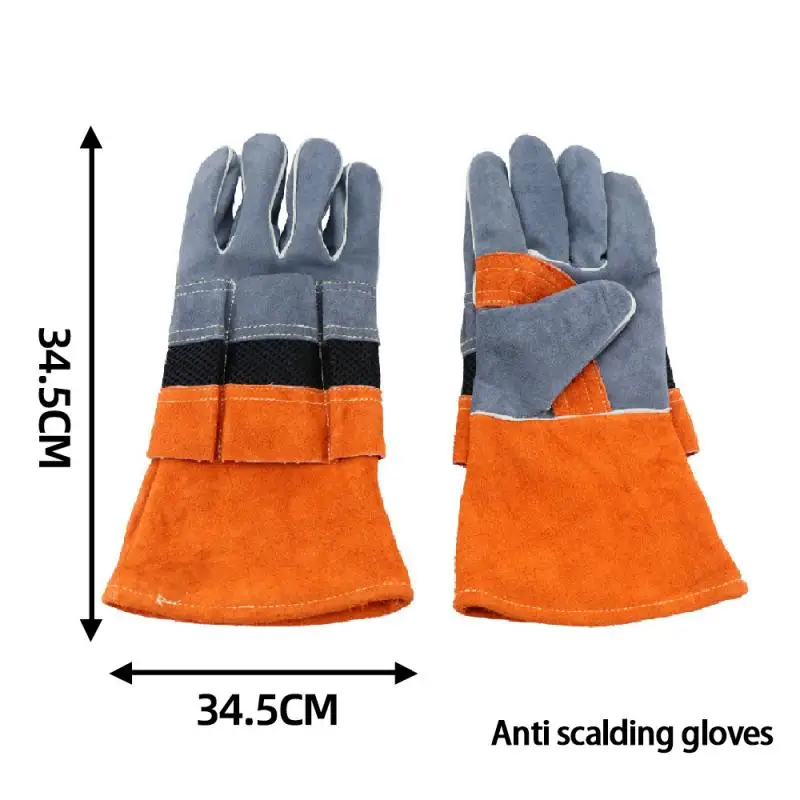 

1pair BBQ gloves baking oven gloves for High temperature and fireproof grilling Resistance Oven Mitts Barbecue Heat Insulation