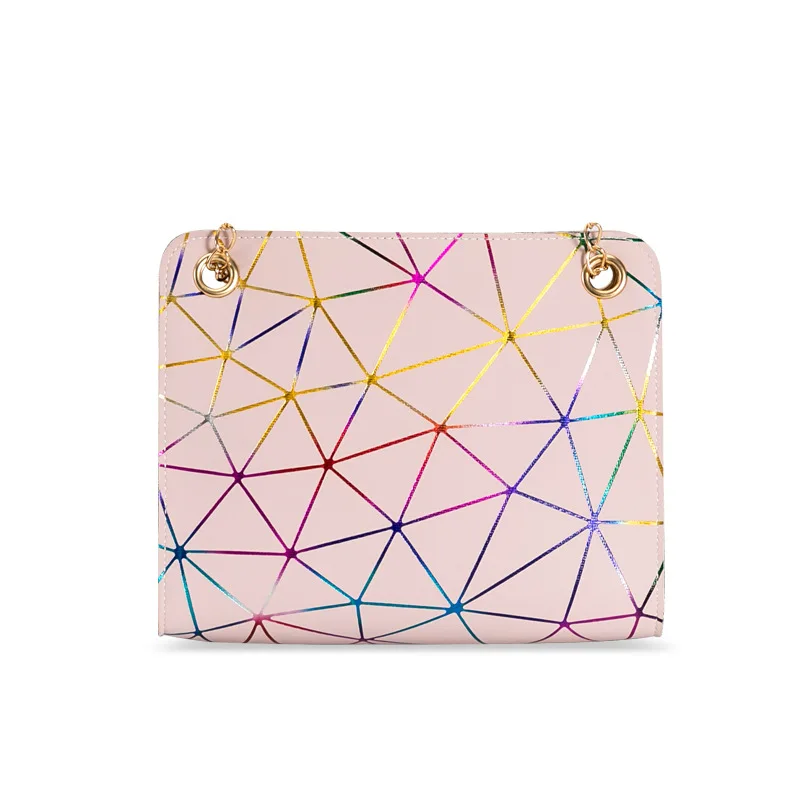 

2021 Dazzling Color Rhomboid Small Square Shoulder Bags for Women Korean Style Crossbody Women's Bag Stripe Hanbags Female A205