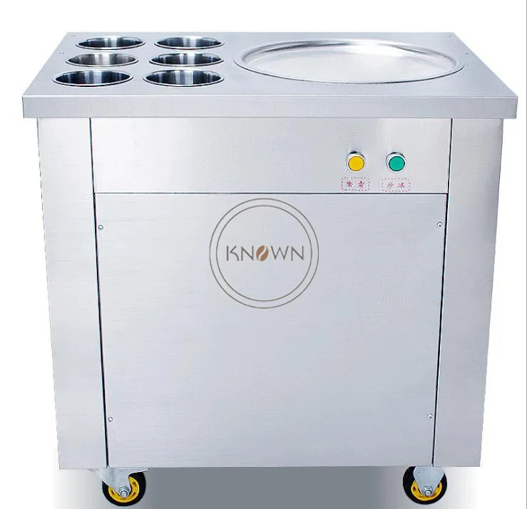 Нержавеющая сталь 220 в 110 В быстрая морозильная камера Таиланд круглая сковорода