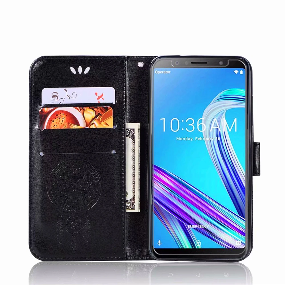Чехол для телефона с рисунком совы ASUS ZenfoneMax Pro M1 ZB601KL ZB602KL откидной бумажник из