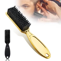 plastic handle hairdressing soft hair cleaning brush barber neck duster broken hair remove comb hair styling tools comb