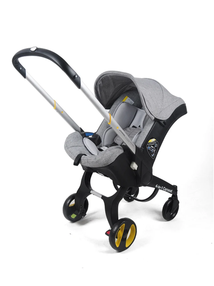 

Baby Stroller Four-in-one Trolley Baby Carriage Lightweight Folding Two-way Multifunctional Seat Car Seat 4 In 1 Travel Stroller