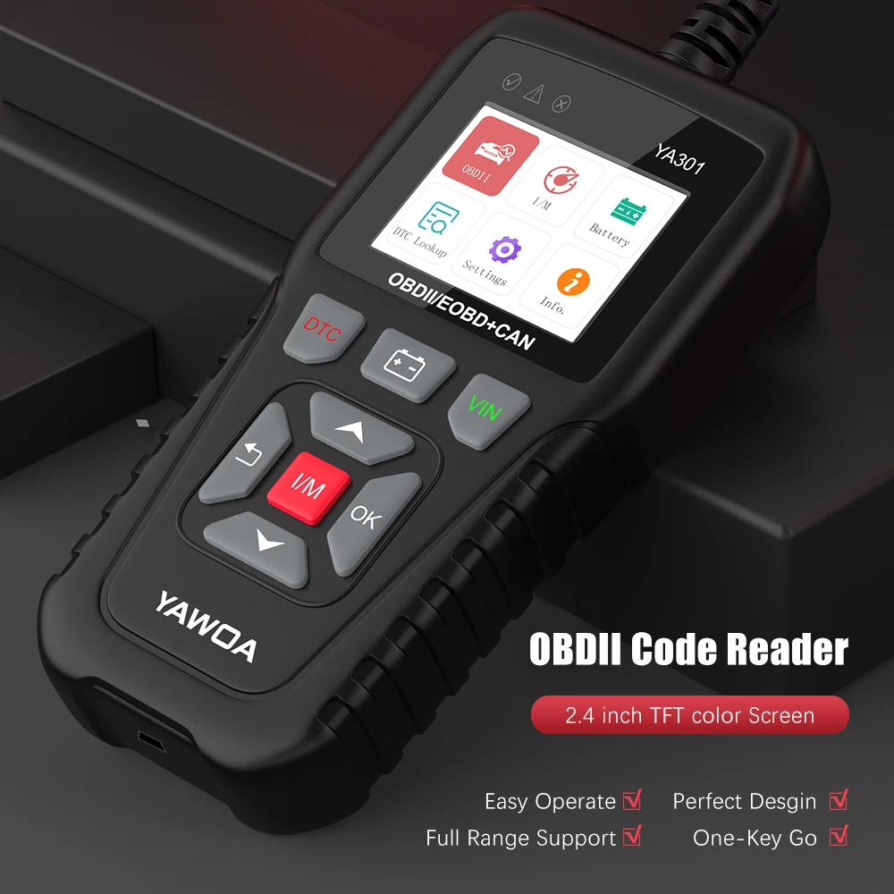 YA301 OBD2 сканер данных в режиме реального времени OBD 2 испытания двигателя