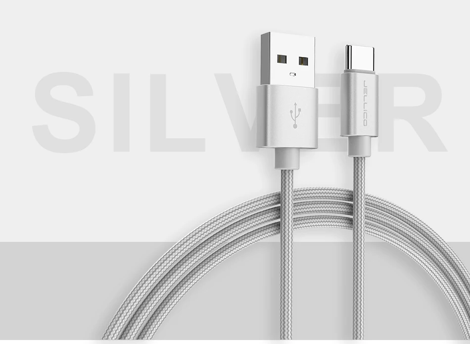 Jellico usb type C кабель USB C кабель передачи данных для быстрой зарядки для samsung Galaxy S9 S8 Plus мобильный телефон зарядное устройство кабель для Xiaomi Mi 8