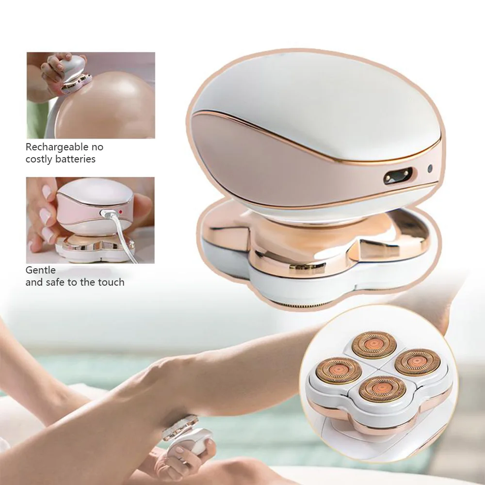 Портативный электрический эпилятор USB Перезаряжаемый прибор для удаления волос