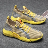 hot selling light mens running shoes comfortable breathable knitting mesh men sneaker casual non slip jogging man sport shoes