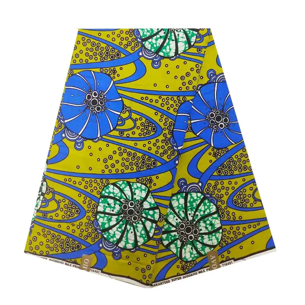 1 ярд Африканские Восковые принты Kente Ткань Высокое качество хлопок нигерийский