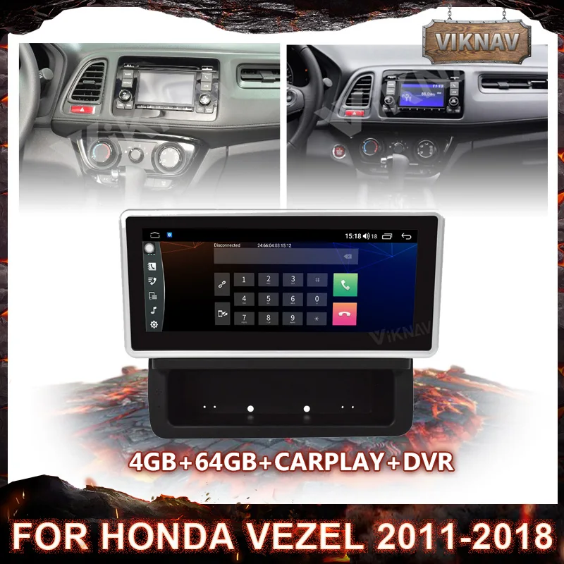 

Автомагнитола на Android для Honda Vezel 2011-2018 мультимедийный плеер с GPS-навигацией головное устройство 2 din стерео приемник