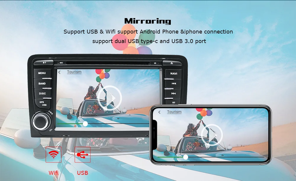 Ips DSP 4 Гб 2din Android 9 автомобильный Радио dvd-плеер для Audi A3 8P S3 2003-2012 RS3 Sportback Мультимедиа Навигация стерео головное устройство