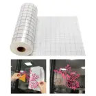 Переводная бумажная лента, рулон виниловой клейкой ленты Cricut, прозрачная клейкая сетка для выравнивания, виниловые наклейки, знаки, наклейки на окна