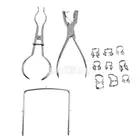 1 лот из 12 шт. Нержавеющаясталь стоматологический резиновый изолятор слюны комплект стоматологические хирургические инструменты