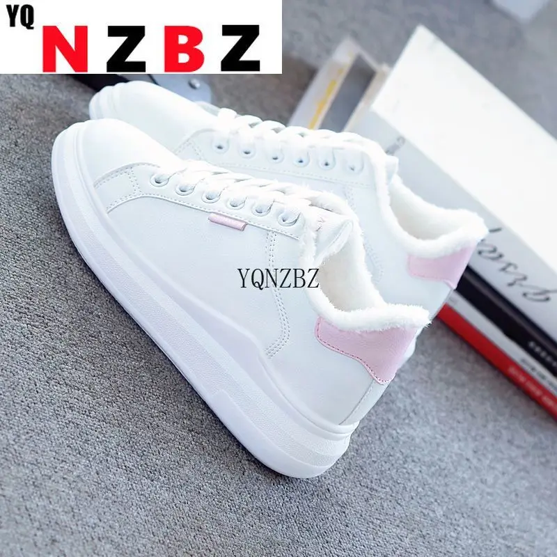 

Women Shoes Warm Fur Plush Lady Casual Shoes Lace Up Fashion Sneakers Platform Snow Boots