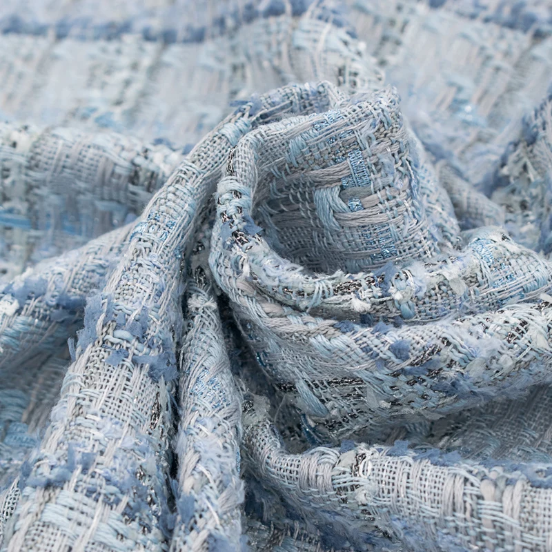 Light Grey Wool Cotton Soft Weaving Tweed Fabric For Coat Pants Ткань African Telas Tissu Ткани Sewing Tela | Дом и сад