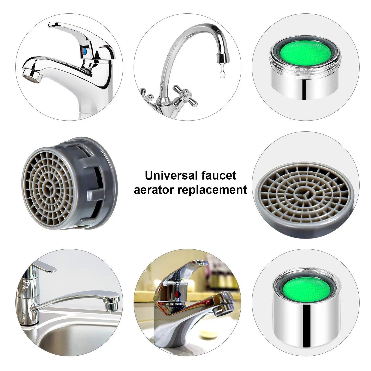 20Pcs Water Saving Faucet Aerator Basin Tap Bubbler Spout Net Prevent Splashing Bathroom Kitchen Nozzle Filter Accessorie | Обустройство