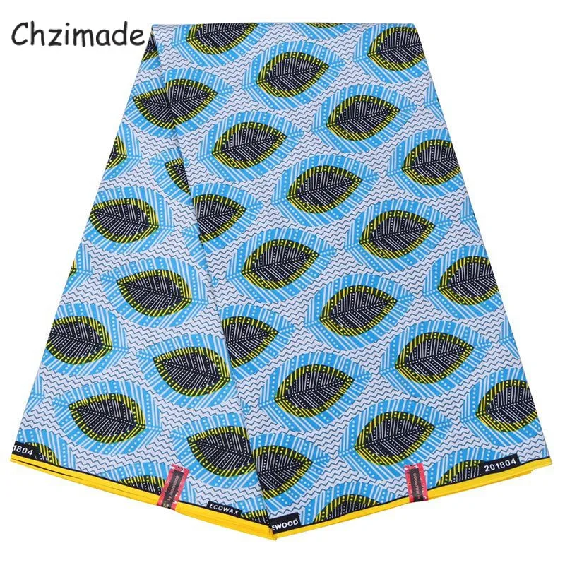 Африканская настоящая восковая ткань Chzimade 1 ярд Анкара 100% полиэстер нигерийский