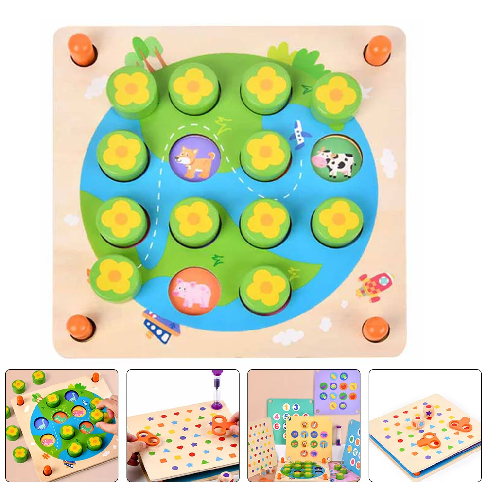 

1 Set of Interactive Parent-child Toys Puzzle Board Kids Hands Brain Toys