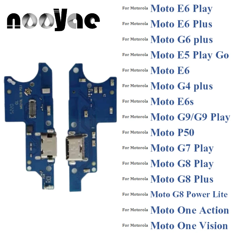 For Motorola Moto E6 G6 E5 G4 E6s G9 P50 G7 G8 Play Plus Power Lite Go USB Dock Charging Port Charger Plug MIC Flex Cable Board |